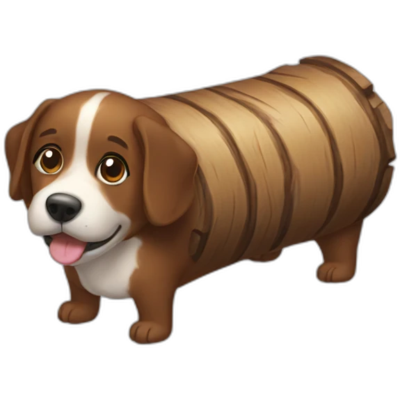 Dog log emoji