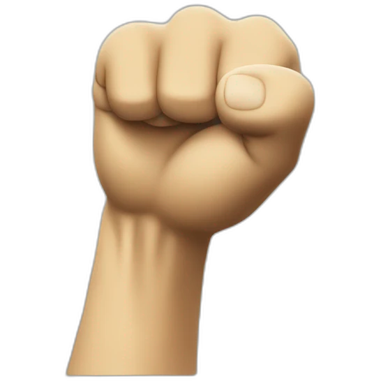 Tintin fist up emoji