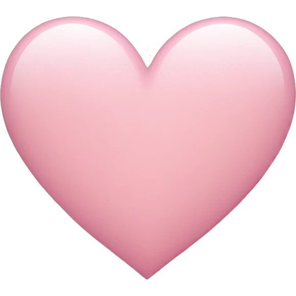 Light pink heart emoji
