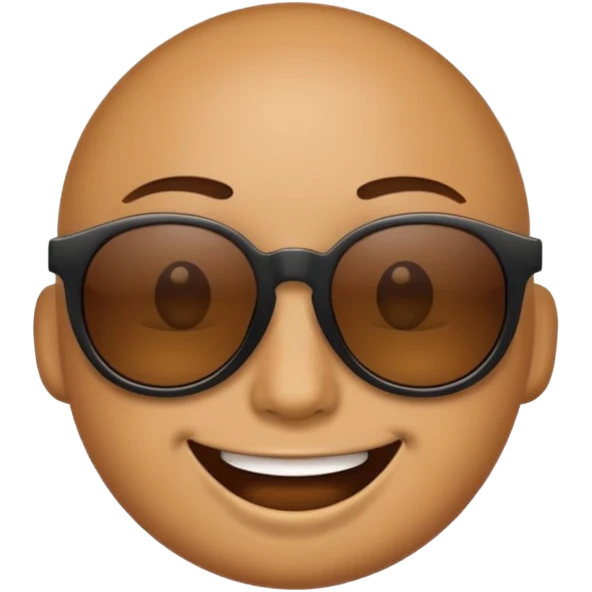 emoji smile dark sunglasses emoji