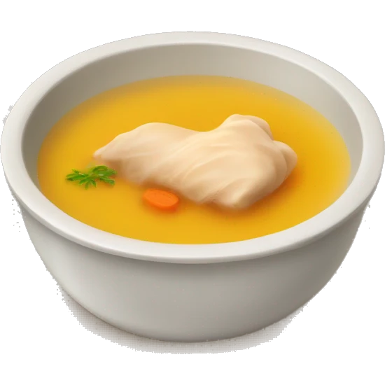 chicken soup tablet  emoji