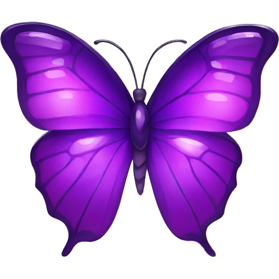 Purple Gem-Crystal-Glossy-Butterfly emoji