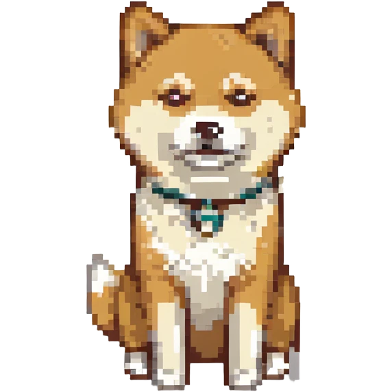 Shiba Inu sitting in a movie theater, variation 1 emoji