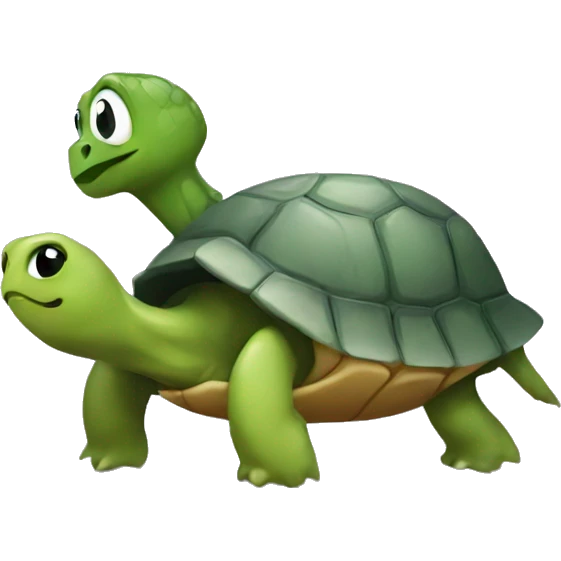 A turtle with a bow  emoji