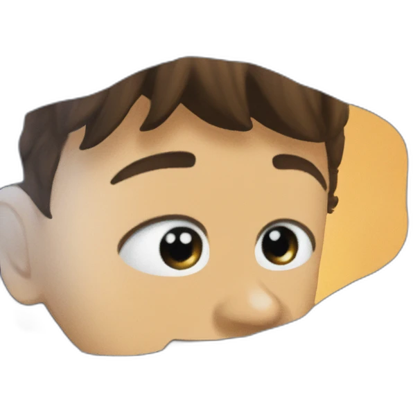 lonely boy portrait emoji