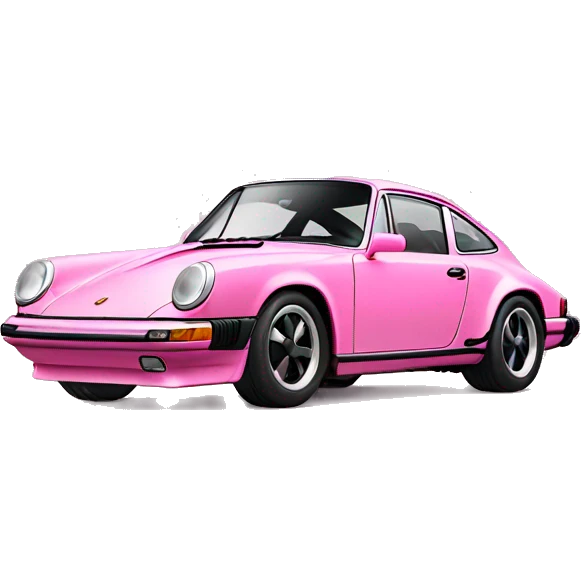 Pink Porsche 911 emoji