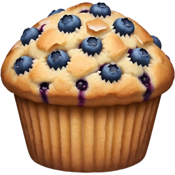 Blueberry muffin emoji