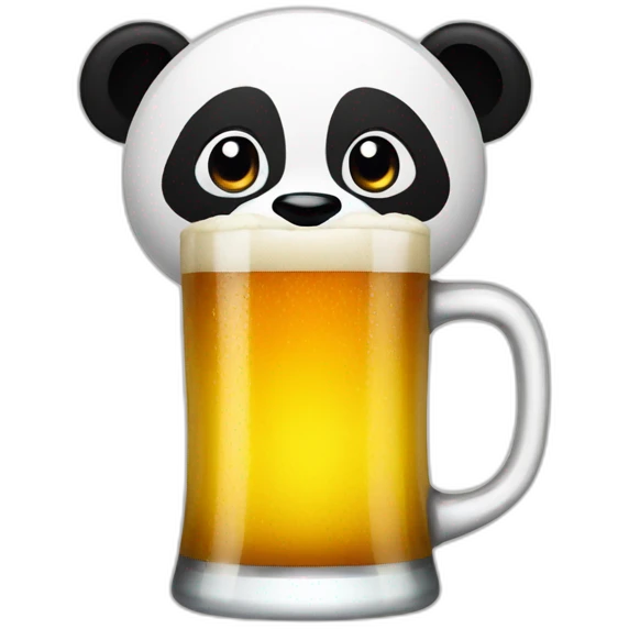 Panda beer emoji