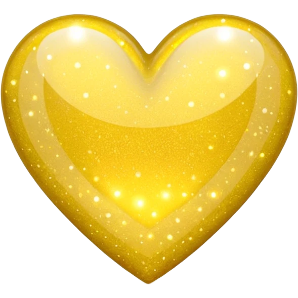 glitter heart, yellow emoji
