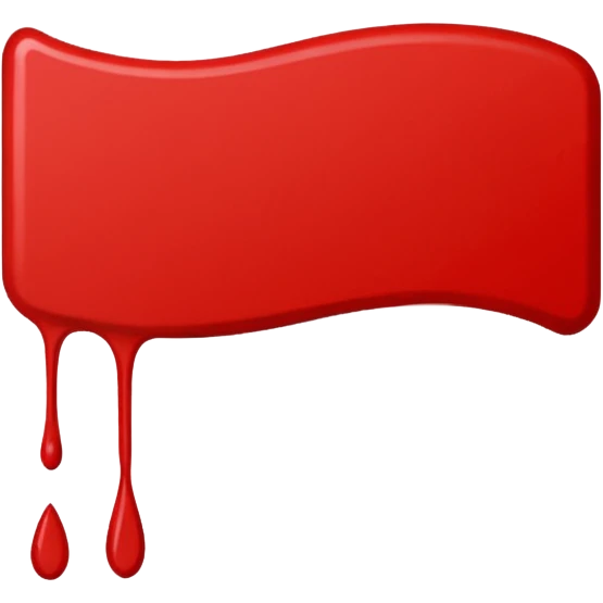 Red line painting brush emoji