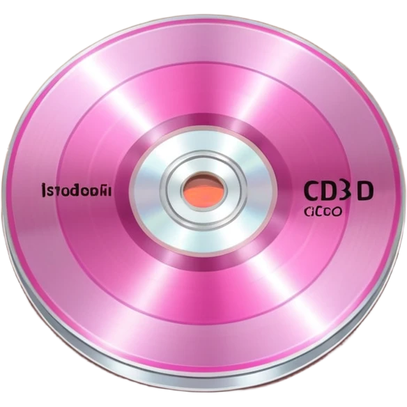 Pink music cd emoji