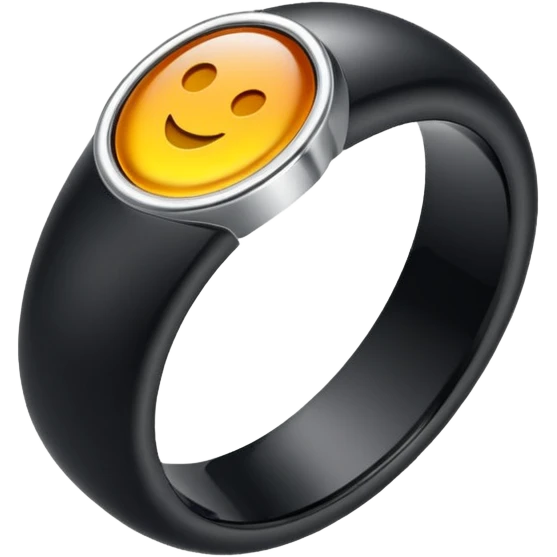 oura ring shaped like an O emoji