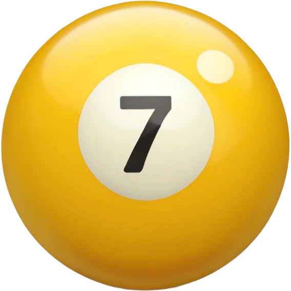 billiard ball 7 number emoji
