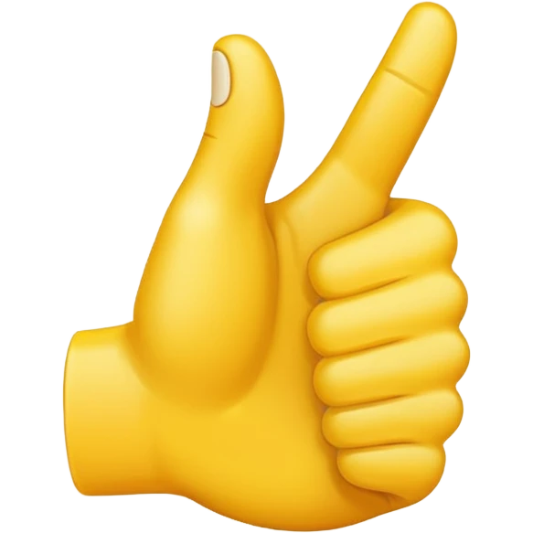 thumbs up emoij, make the thumb super long emoji