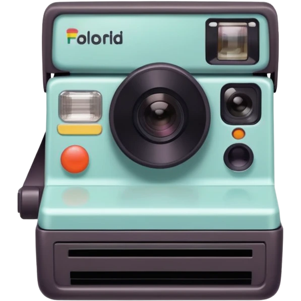 The Polaroid has a soft pastel tint on its captured image emoji