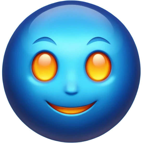 blue hot  emoji