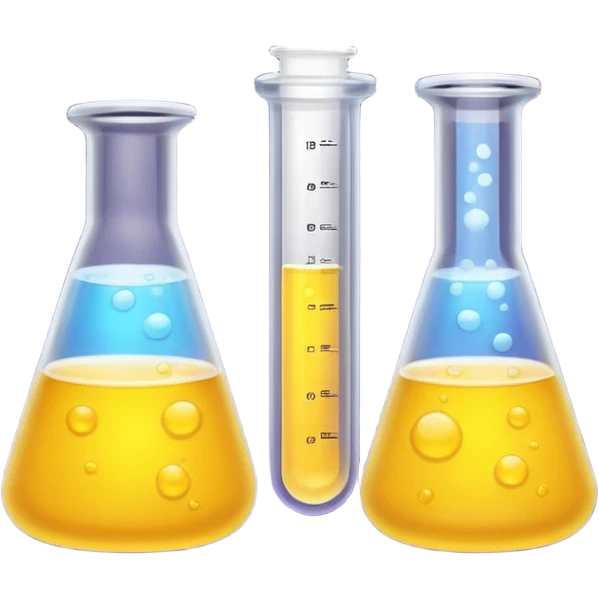 hi-lighters lemon baking soda uv light glowing formula in beaker/ test tube and baking soda in lab emoji