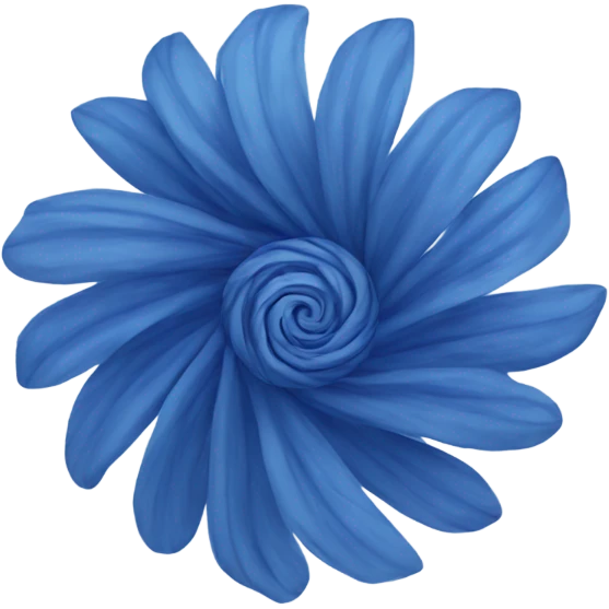 flower spiral blue emoji