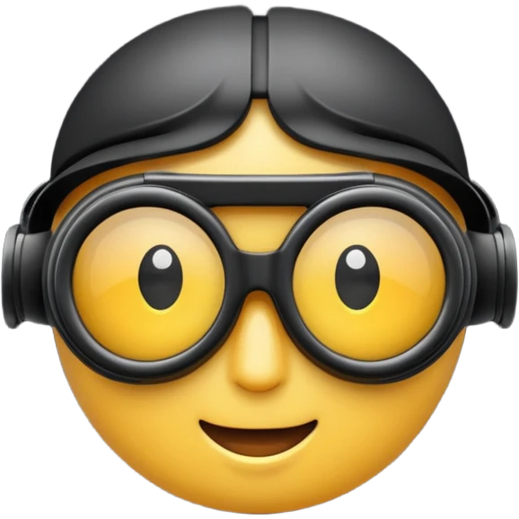 3d goggle emoji