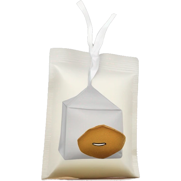 tea bag with lable emoji