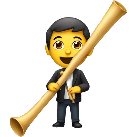 Emoji tocando flauta transversal  emoji