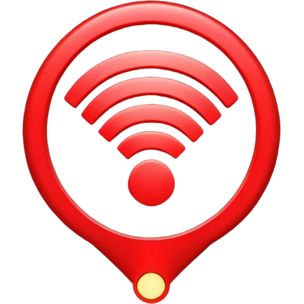 Wifi red emoji