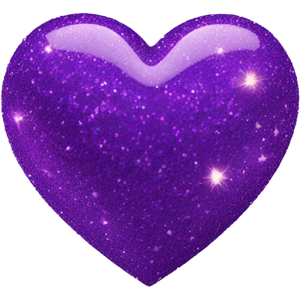 Purple glitter heart emoji  emoji