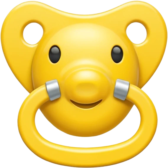 Chupeta amarela emoji