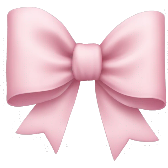 Light pink bow  emoji