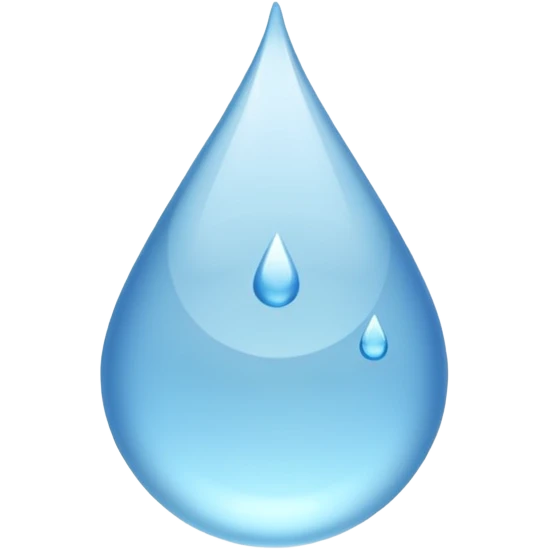 The drops is White  emoji