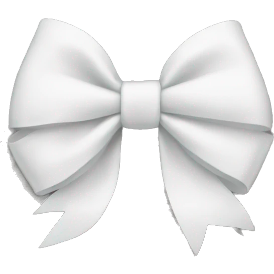 White bow emoji
