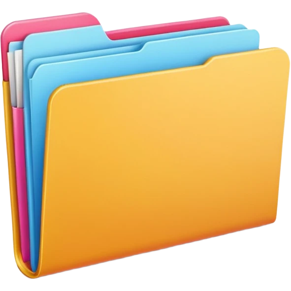 colorful folder emoji