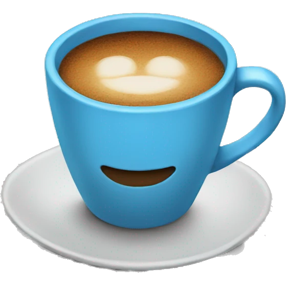 Blue coffee  emoji