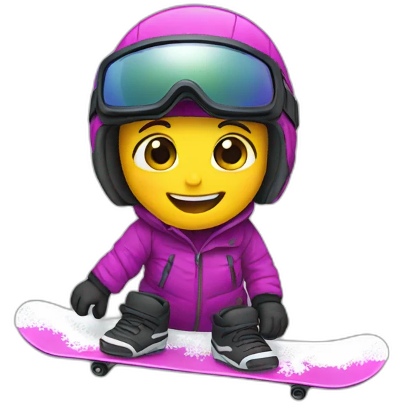 Snowboard emoji