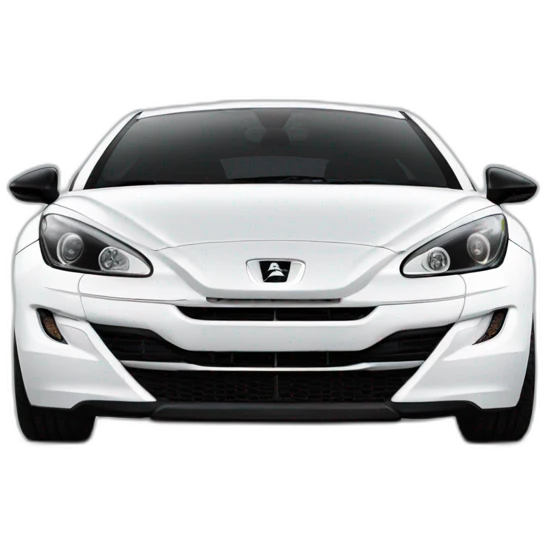 white peugeot rcz front emoji