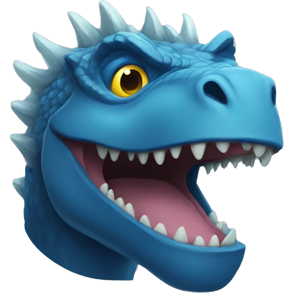 Godzila blue emoji