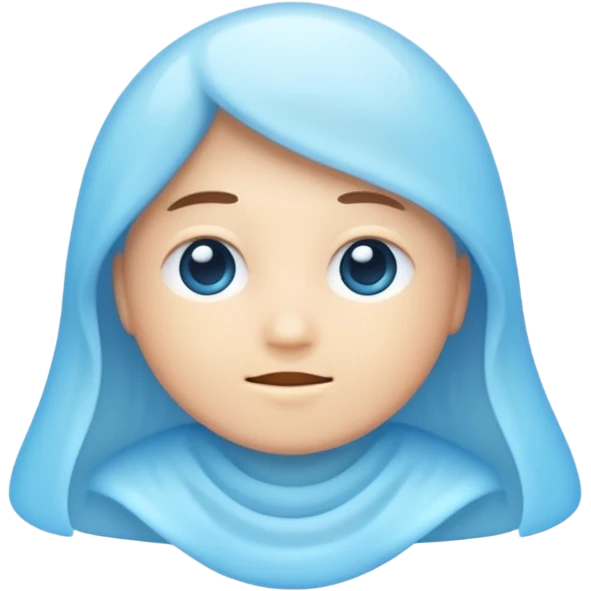 light blue glow emoji