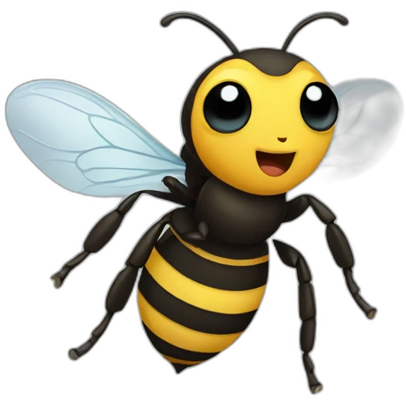 bee surprised emoji