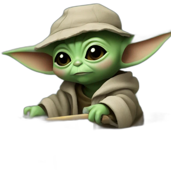 baby yoda fishing emoji