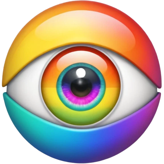 rainbow eyeball  emoji
