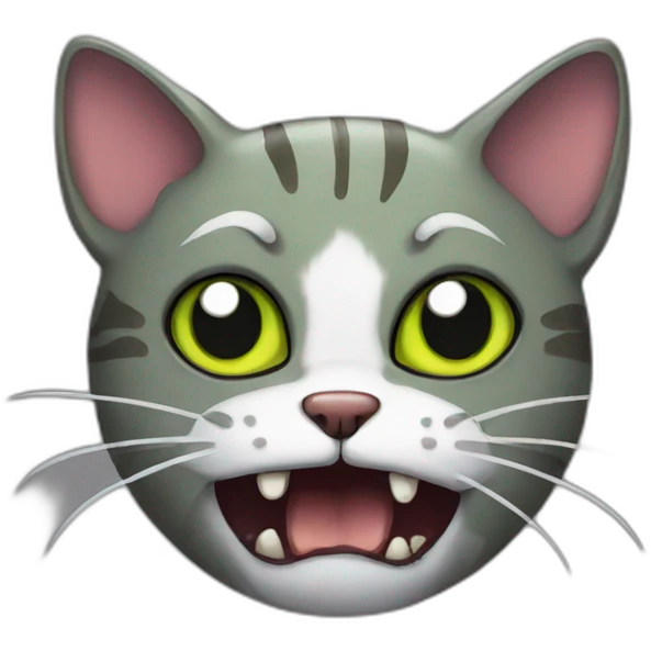 Zombie cat emoji