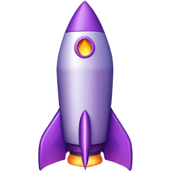 purple rocket purple flame emoji