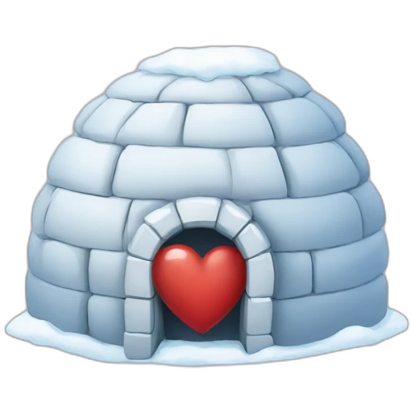 igloo heart theme emoji