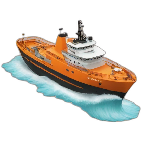 orange rescue ship emoji