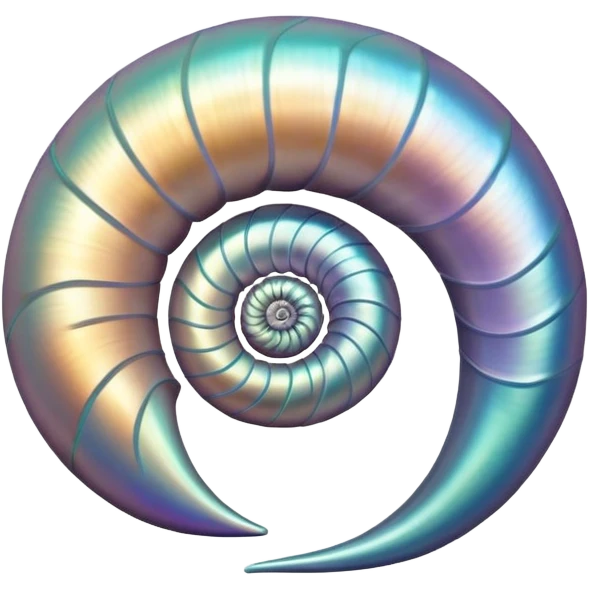 Nautilus shell emoji