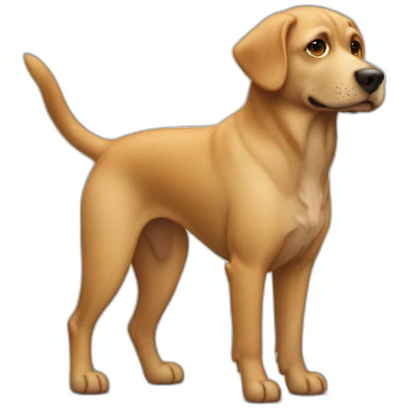 Dog with 7 legs emoji