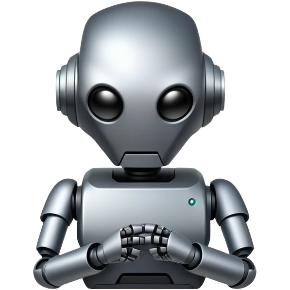 Stealth robot with cloaking panels and low profile emoji