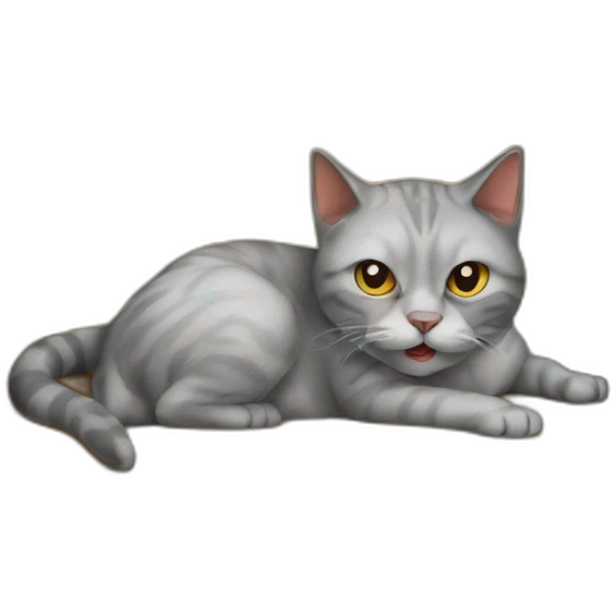 Cat shitting on sofa emoji