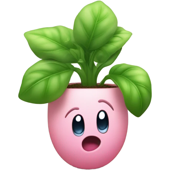Kirby plant emoji