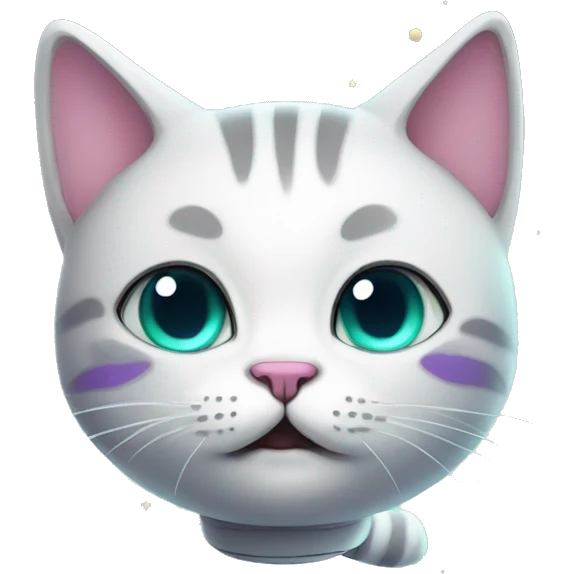 cute animated space cat emoji